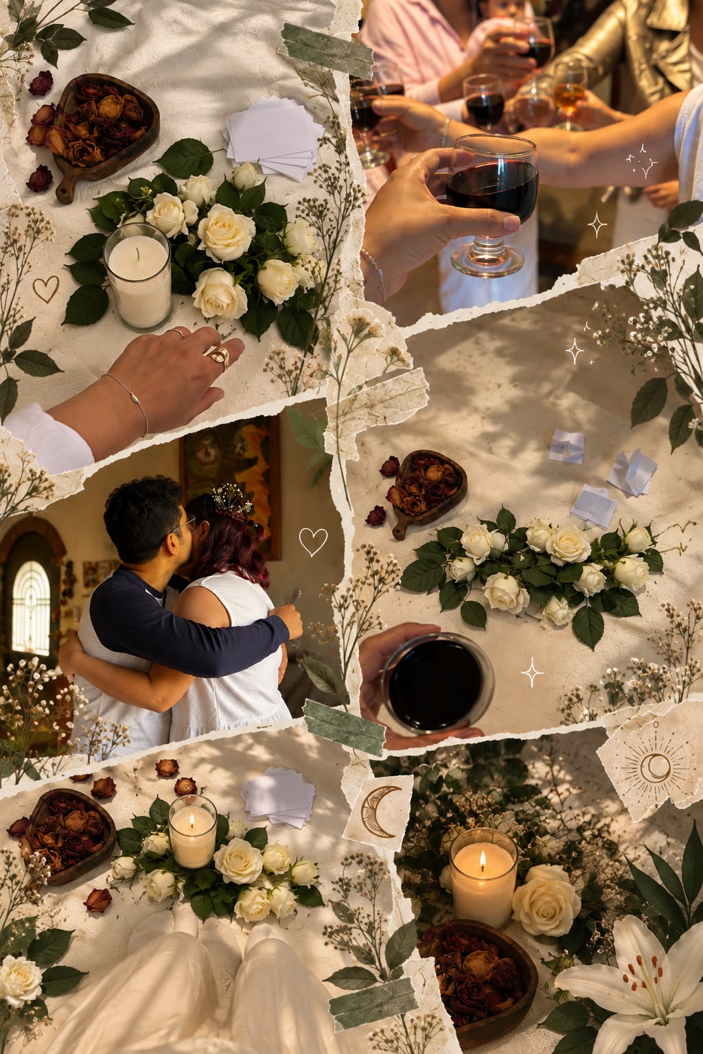 Momentos de las ceremonias de terapia holística